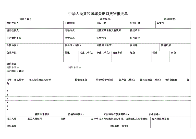 海关报关单位